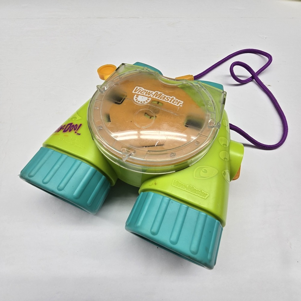 Vintage Fisher Price 1998 View-Master Scooby-Doo! Green Binoculars 3D Viewer